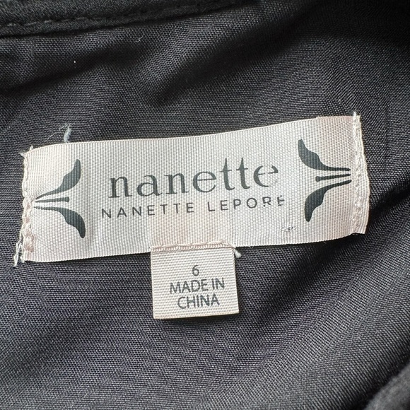 Nanette Lepore Sleeveless Chiffon Dress Swing Silhouette Pleated Pin Tuck Size 6 - Picture 10 of 13